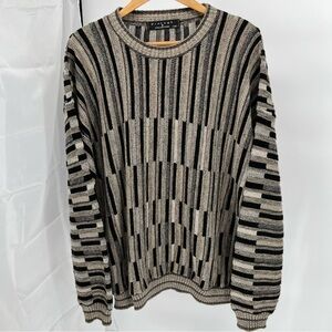 Vintage Protege Collection Mens Wool Alpaca Blend Size XXL Cosby Style 3D Knit